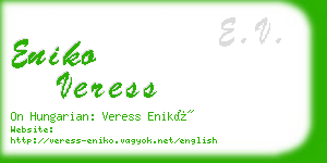 eniko veress business card